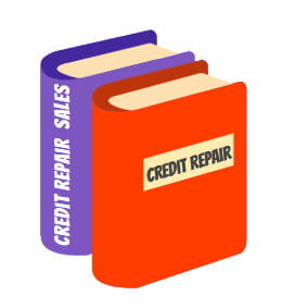 Image of two credit repair training books