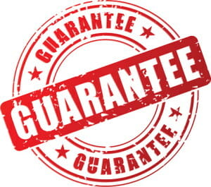 Image of a guarantee watermark icon logo suggesting which credit repair company has a better overall guarantee Lexington Law or Sky Blue Credit