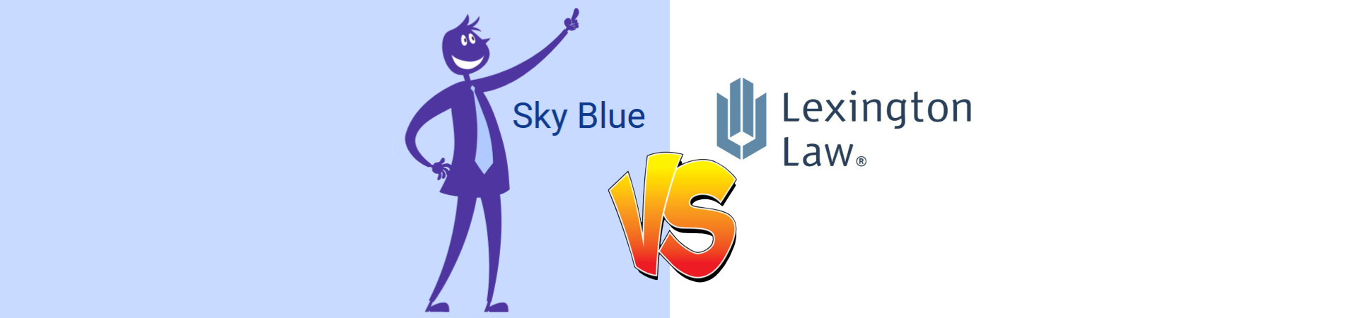 Image of Sky Blue Credit Repair vs Lexington Law