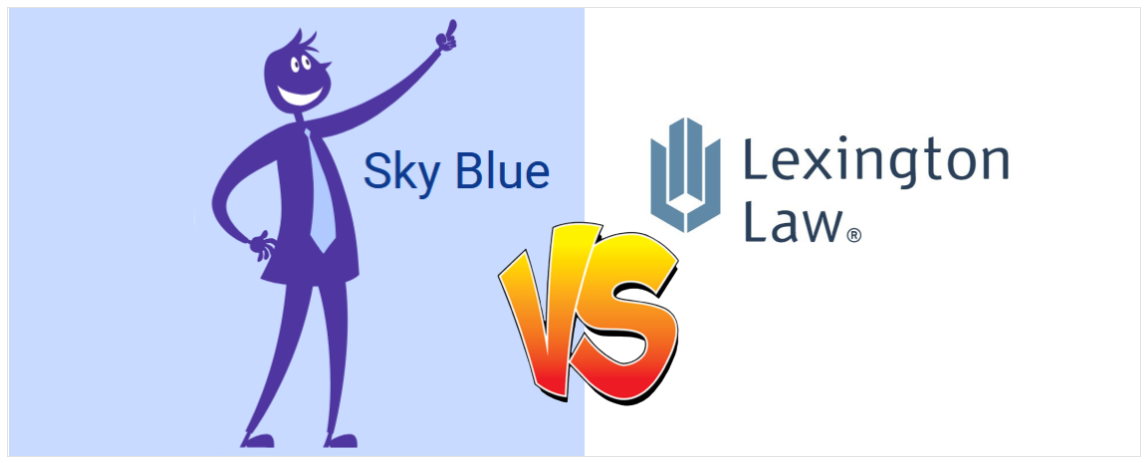 sky blue comparison with Lexington Law