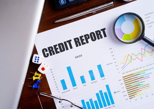 credit reports About CreditRepairCompanies.co - The image is of an icon showing a graph with a magnifying glass
