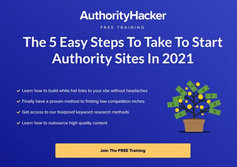 Free training on how to build a profitable website