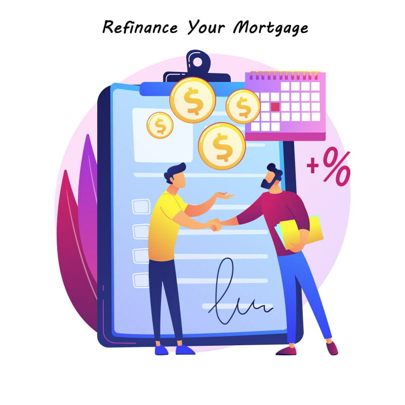 Refinancing your house's current mortgage is another great option so that you can pay off your home early
