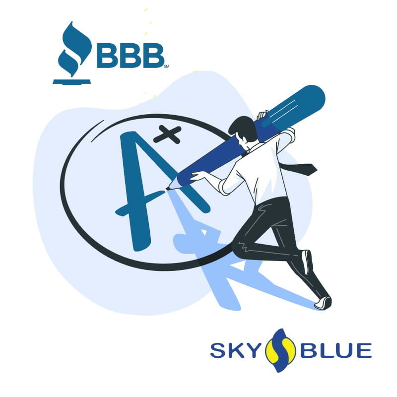 With a perfect A+ BBB rating, Sky Blue Credit Repair has a reputation of being one of the best overall credit repair companies