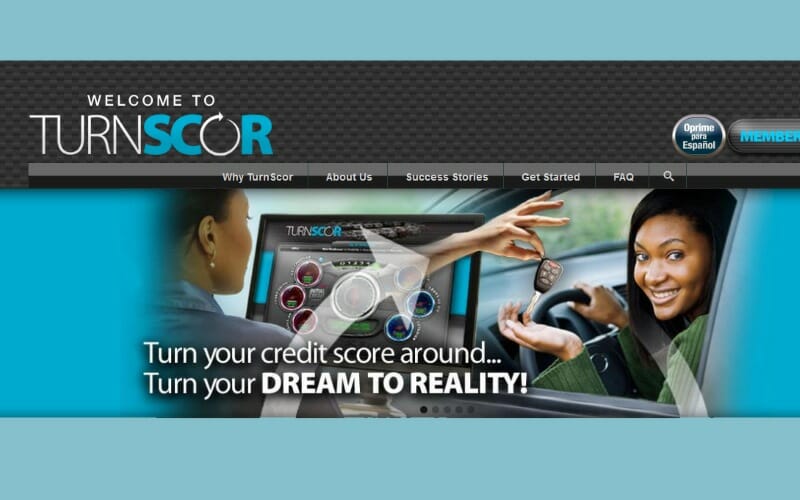 Image of the Turnscor website home page