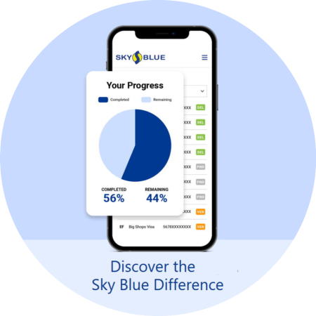 Image of the Sky Blue Credit Repair App
